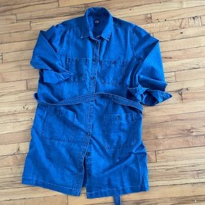 Gap denim shirt dress XL